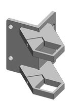 Eck-Pfosten-Klemmhalter eckige Form 127817 40x40 mm geschliffen 1.4301 Plattendicke 8 mm - INOXTECH-Handlauf-/Geländer-System