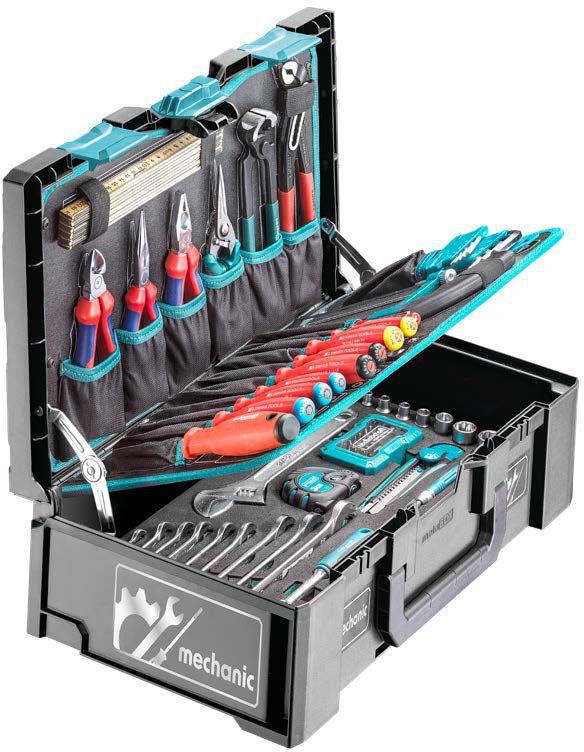 TECHNOCRAFT Metabox Werkzeugkoffer Mechanic 116 tlg., 3/8", PB, Knipex - Werkzeugkoffer,Sortimentskoffer,Behälter