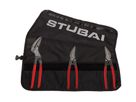 STUBAI Mini Scheren-Set 3 tlg S2739 , PVC Isolierung in Rolltasche - Spenglerwerkzeuge