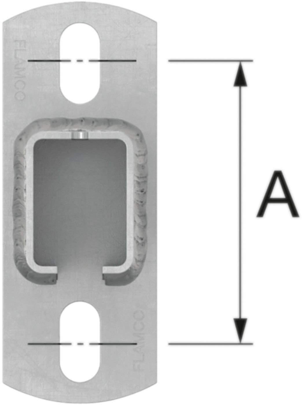 Schienenkonsolen R7 L=400mm 71696 für Schiene R7 - Flamco-Rohrschellen