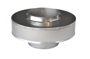 CrNi Ansatzteil mit Zarge 150/265 mm - Aspira Kaminhüte