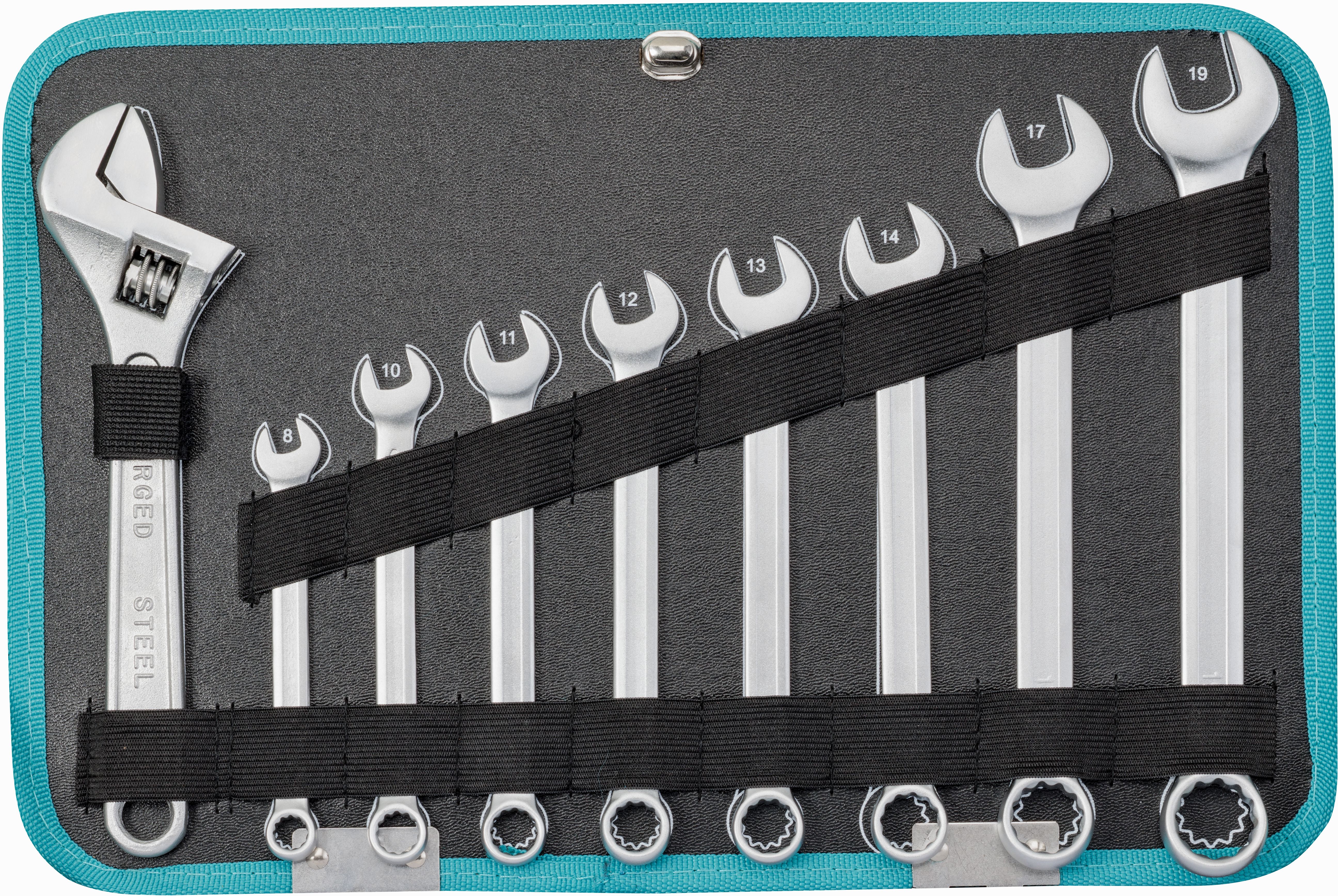 TECHNOCRAFT Alu-Werkzeugkoffer TOP COMPACT 94-tlg., 3/8", 370x270x135mm - Werkzeugkoffer,Sortimentskoffer,Behälter