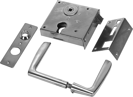 SCHÄNIS Zimmertürschloss 2005 RZ 65, DIN rechts CF, verzinkt - Türschlösser und Zubehör