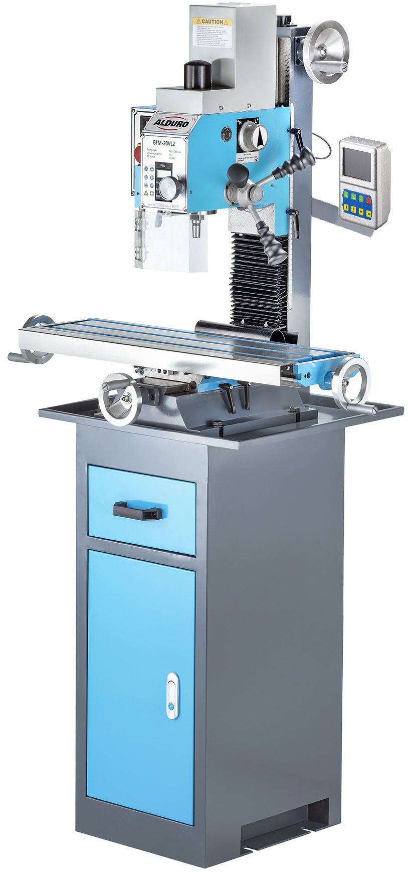 ALDURO Bohr- / Fräsmaschine BFM-20VL2 230V , 1.1 kW , MK2 , 2711301000 - Bohren
