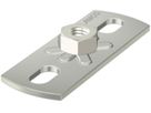 Grundplatten Inox 2-loch leicht 1/2"/M10 80 x 30 mm 39448 - Flamco-Rohrschellen INOX