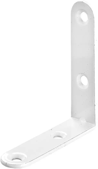 Hettich Stuhlwinkel Stahl weiss, 15 x 60 x 60mm, Stärke 2mm - Diverse Möbelbeschläge und Zubehör