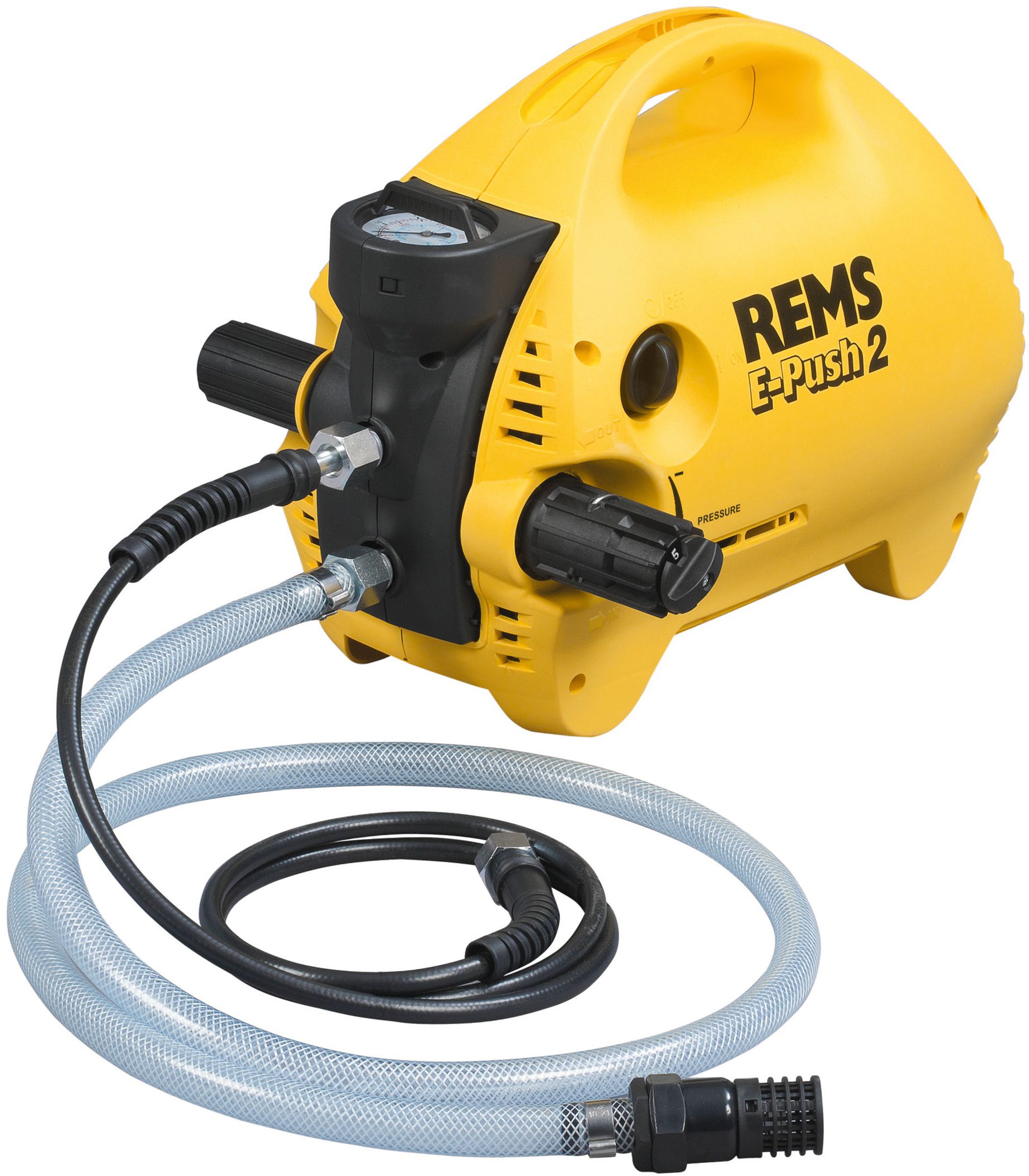 REMS E-PUSH 2 Druck- + Dichtheitsprüfung von Rohrleitungssysten - Sanitärwerkzeuge