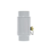 Wassersammler Inkl. Kunstoffanschluss Ø100 mm Silbermetallic 539212 - PREFA Dachentwässerungssysteme