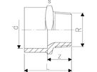 Übergangs-Muffen AG 25 - 3/4" 721 910 707 - GF Hart PVC-U Formstücke