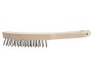 ZEINTRA Stahldrahtbürste, INOX 3-Reihen, mit Stiel, 1593R - Feilen, Bürsten