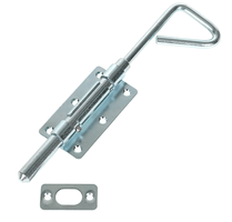 SANER Bajonettriegel, mit Schliessblech D=16mm, L=500mm, Hub=62mm, verzinkt - Stoss- und Treibriegel mit Zubehör