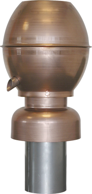 Kupfer Typ AMT 80 mm Standrohr 250 mm - Antares Entlüfter