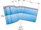 1-Muffe-Bogen MK 22° DN 100 - Frischhut Steckmuffenformstücke