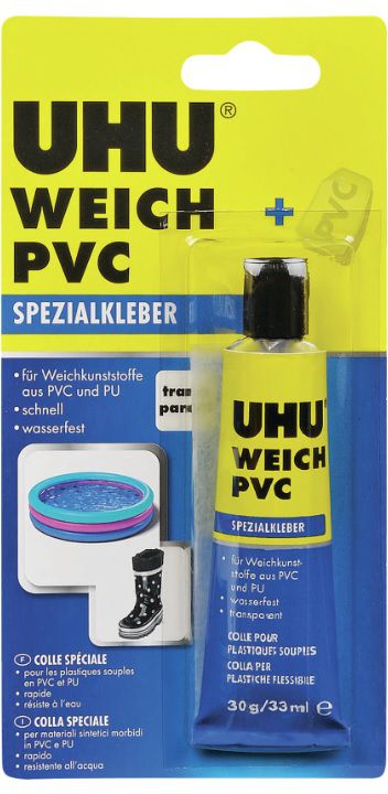 UHU Kunststoffkleber, für Weichkunststoff 30g, in Tube - Kleben