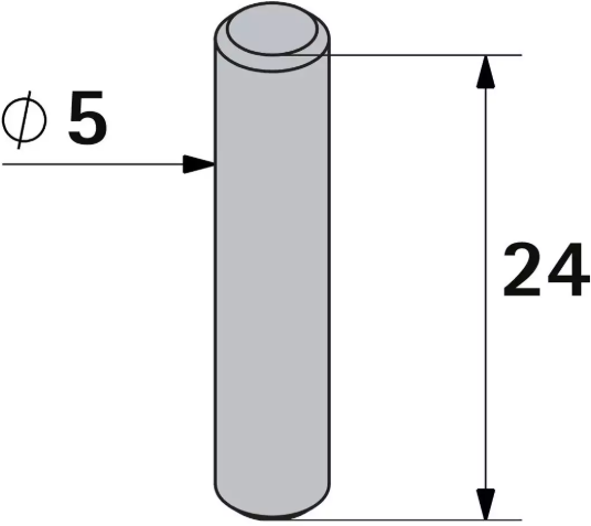 Hettich Tablarträger verzinkt, 5 x 24mm, à 20 Stk - Diverse Möbelbeschläge und Zubehör