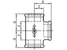 T-Stück 130 S 11/2" 770 130 108 - GF schw. Tempergussfittings