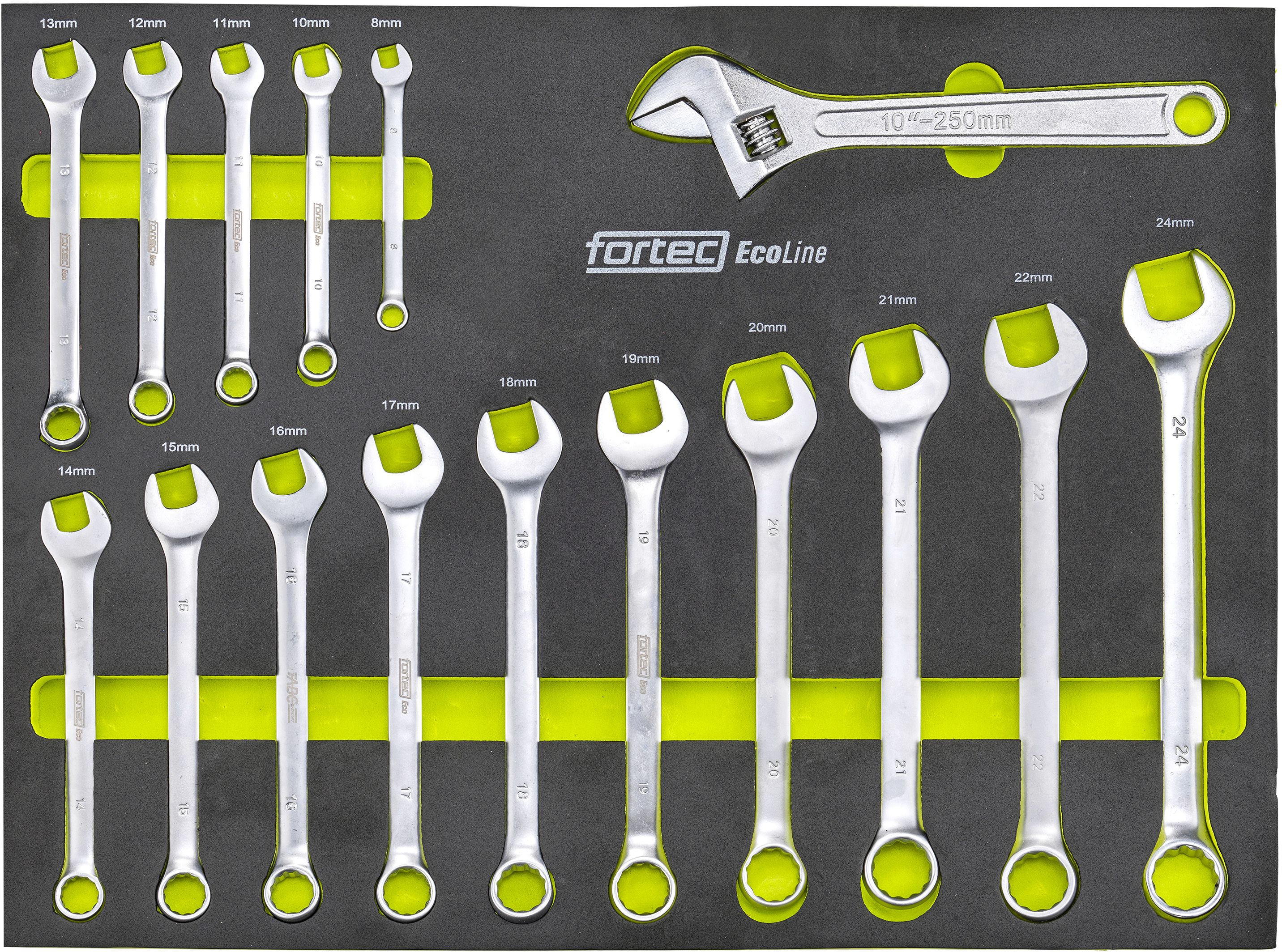 FORTEC Werkstattwagen Eco 299-tlg. 7 Schubladen+ Seitentür, 765x460x820mm - Werkzeugkoffer,Sortimentskoffer,Behälter