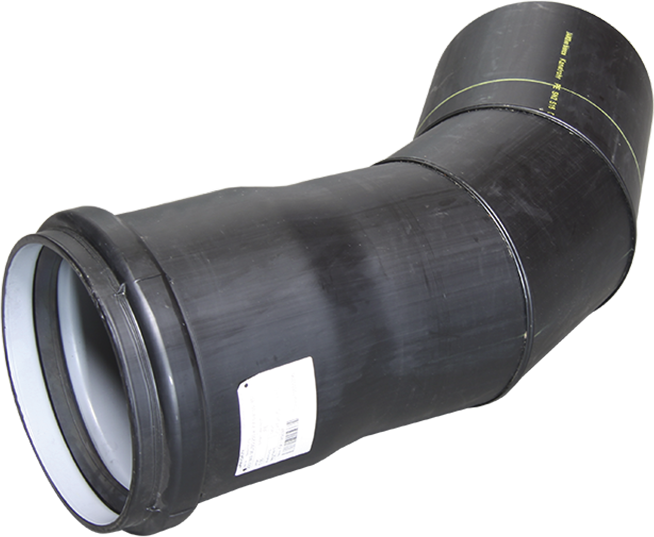Bogen aus PEHD, segmentierte Ausführung NW: 250mm 15° - PE Formstücke segmentiert
