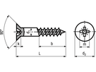 Senk-Holzschr Pozi St vzg BN5948 DIN7997 3x30 - Bossard Schrauben