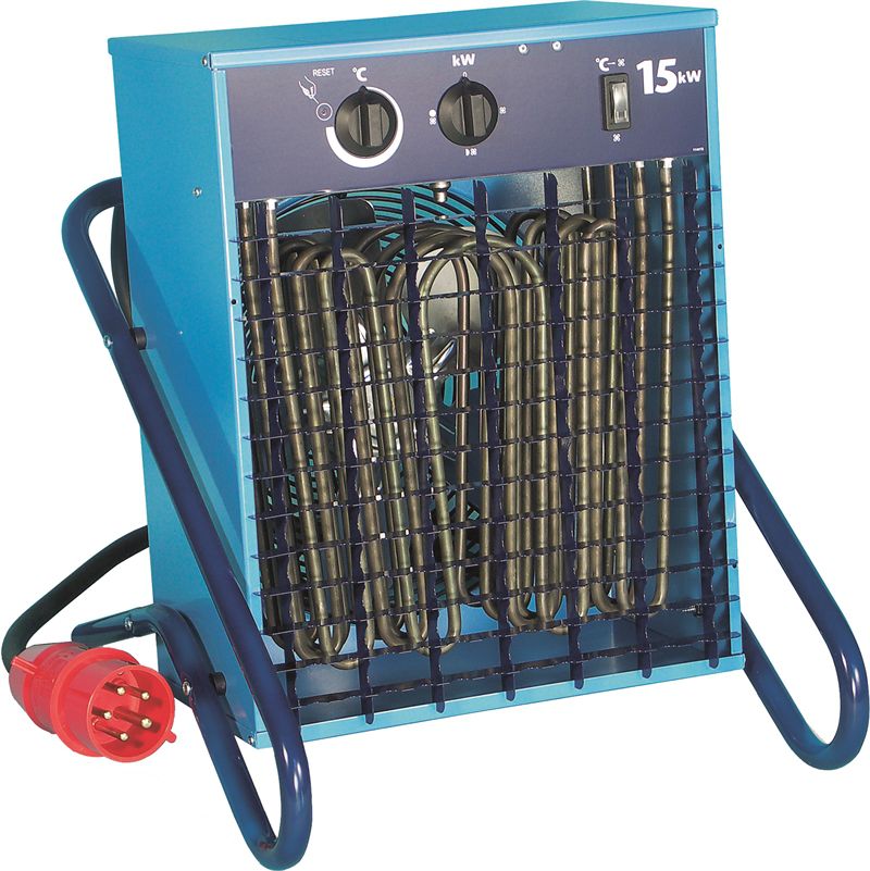 El-Björn Heizlüfter, 15kW, 400V, CEE32/5 VF 15, Luftumwälzung 1200 m³/h - Klima