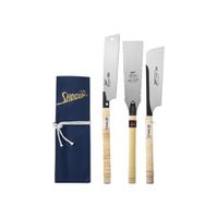 SHOGUN Japansägen-Set 3 tlg. Dozuka , Ryoba und Kataba in Rolltasche - Sägen