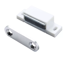 Hettich Magnetschnäpper weiss, 15 x 14mm, Haltekraft 5kg, à 4 Stk - Diverse Möbelbeschläge und Zubehör