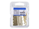 Hettich Scharnier vermessingt, 40 x 25 x 1mm, à 2 Stk - Diverse Möbelbeschläge und Zubehör