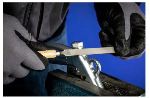 Schlüsselfeilen-Set, mit Holzheft 265 B, L= 100mm, Hieb 2 (Halbschlicht) - Feilen, Bürsten