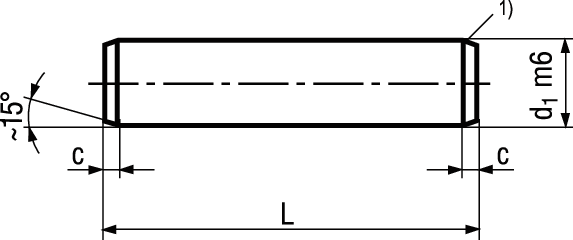 Zyl-Stifte Tol m6 St ungehärtet BN1208 10x35 - Bossard Schrauben