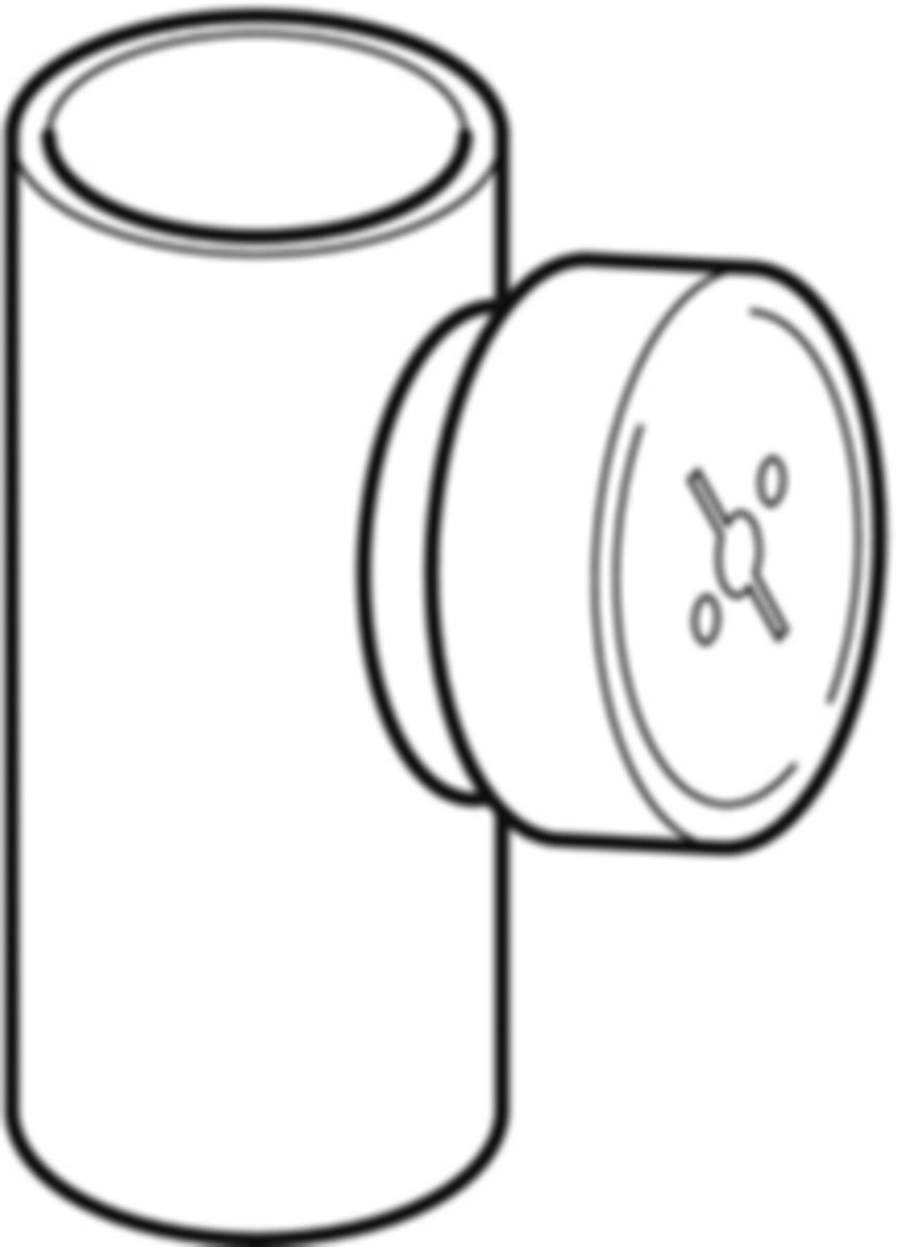 Putzstück 90° 368.451.16.1 d 125/110mm - Geberit-PE-Formstücke