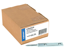 SANER Hefteisen, stark, mit 2 Loch ø6 mm 120x16x4mm, verzinkt - Holzverbinder