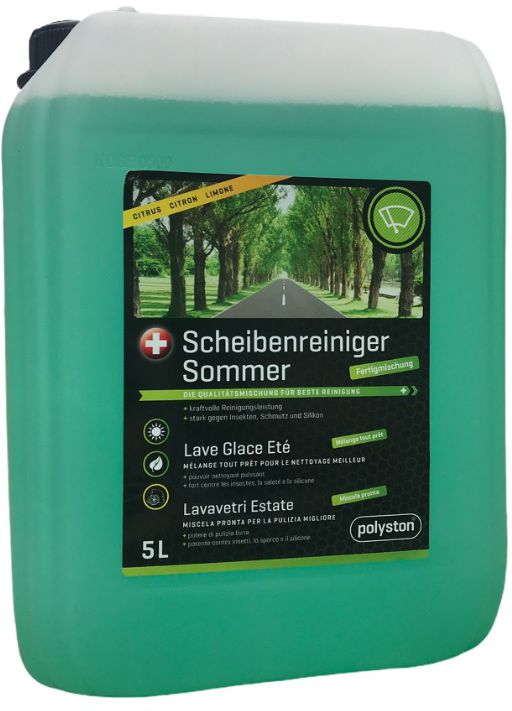 Scheibenreiniger, Sommer Polyston 5L Kanister, Fertigmischung, mit Citrusduft - Reinigung