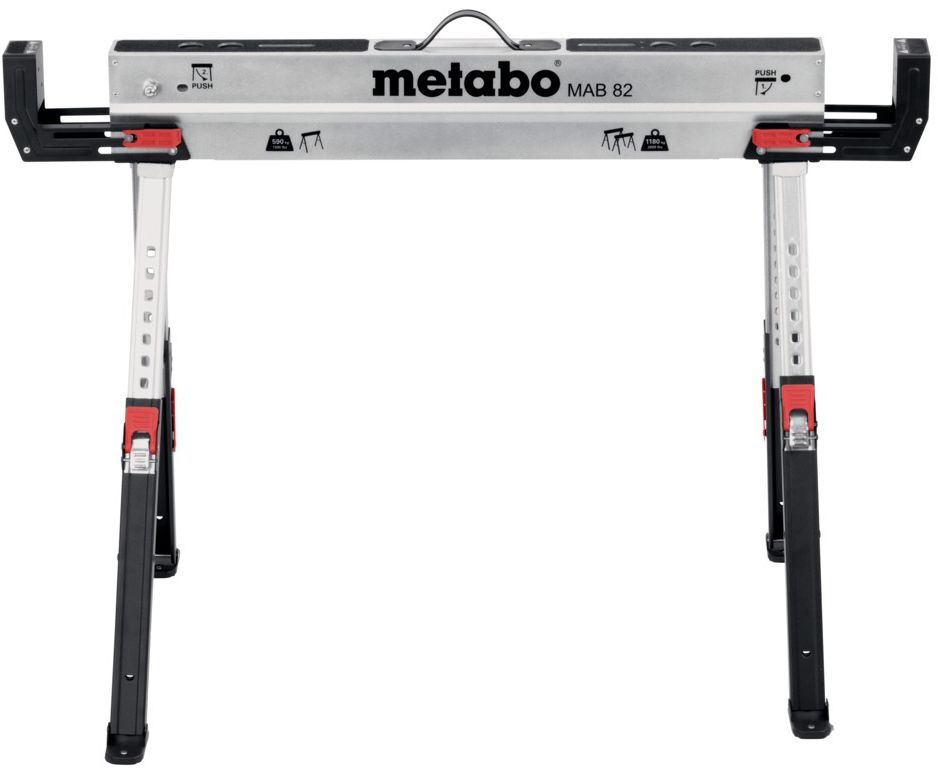 Arbeitsbock-Set MAB 82 H=615-820mm , Max 590 Kg/stk - Metabo Elektrowerkzeuge