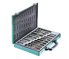 TECHNOCRAFT HSS-G Spiralbohrer-Koffer 1-10 mm 170-tlg., Metallkoffer - Bohren