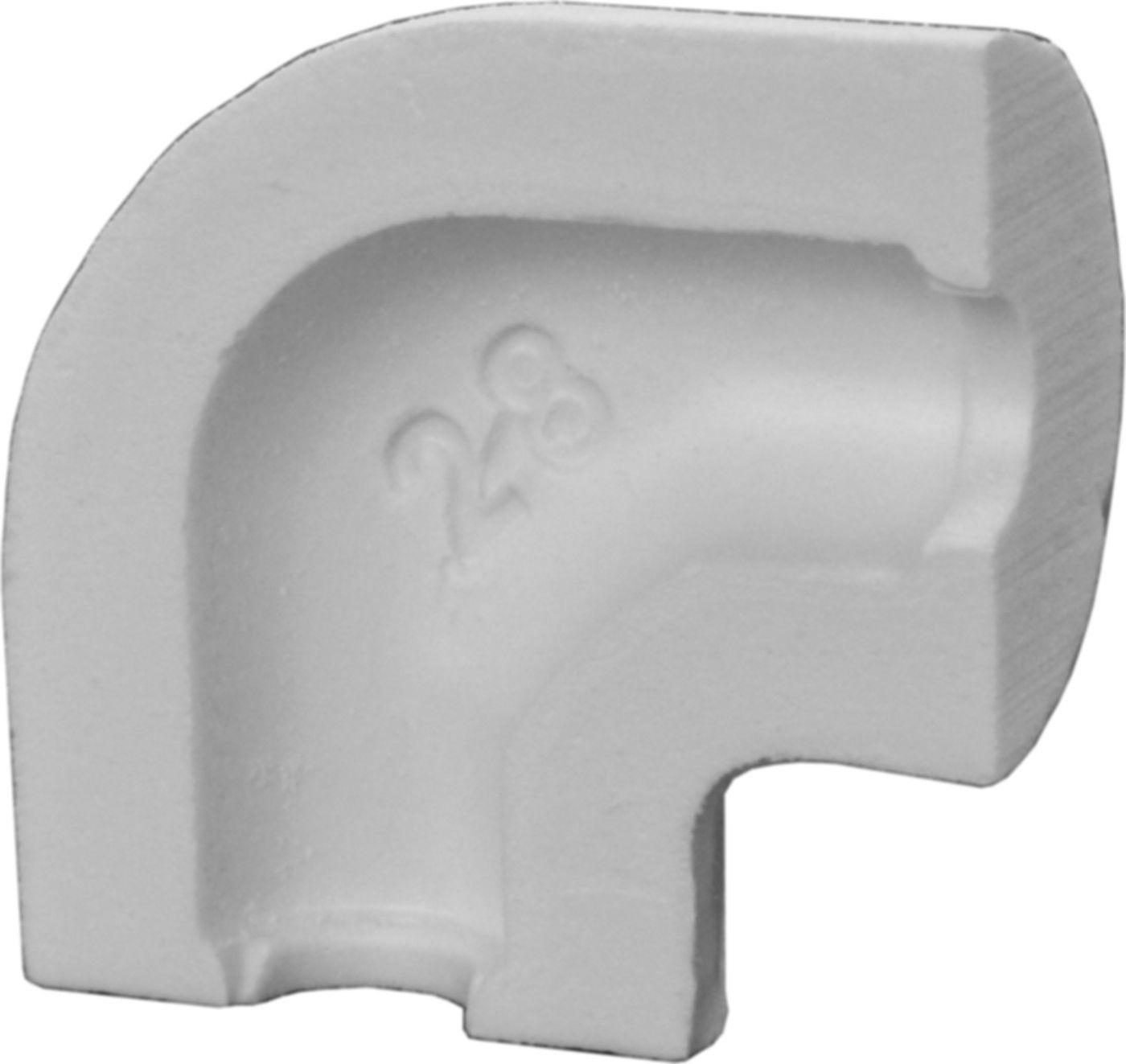 PU-Hartbogen 90° SBW Dämmstärke 40 mm d 17 mm - PIR-Schalen