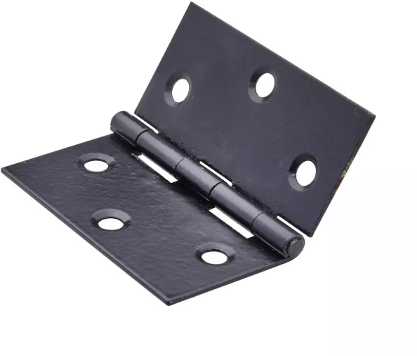 Hettich Scharnier Stahl schwarz, 50 x 50 x 1mm, à 2 Stk - Diverse Möbelbeschläge und Zubehör