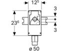 Umbauset auf Unterputzsiphon 50mm für Element mit Wasserzählstrecken 243.722.00.1 - Geberit-Duofix