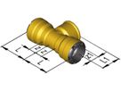 T-Stück Abgang mit IG d 22 mm - 1/2" 9816.2207 - SudoFIT-Formstücke