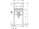 Element für Waschtisch 111.557.00.2 Typ 112, Standarmatur m/UP-Funktionsbox - Geberit-Duofix