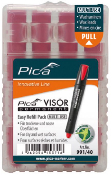 Pica Ersatzminen-Set Visor weiss, wasserfest, Pack à 4 Stk - Auszeichnen