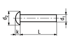 Halbrundniete Kupfer BN126 DIN660 3x8 - Bossard Schrauben
