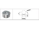 Rohrsattel HI. 42.4 mm Pf. 42.4 mm geschl. 1.4301 - INOXTECH-Handlauf-/Geländer-System