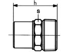 Löt-Übergang AG 7273 35-11/4" 767 273 023 - GF Lötfittings