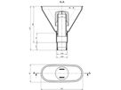 Siphonrohr für Universal-Einlauftrichter mit Siphondeckel/O-Ring 21.002 - KEWA-Trichter