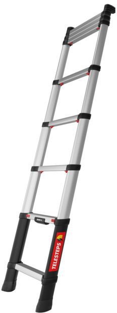 TELESTEPS Teleskopleiter Prime Line 2.6 Arbeitshöhe 3.4m, Länge eingefahren 0.72m, 8.0 kg - Garten