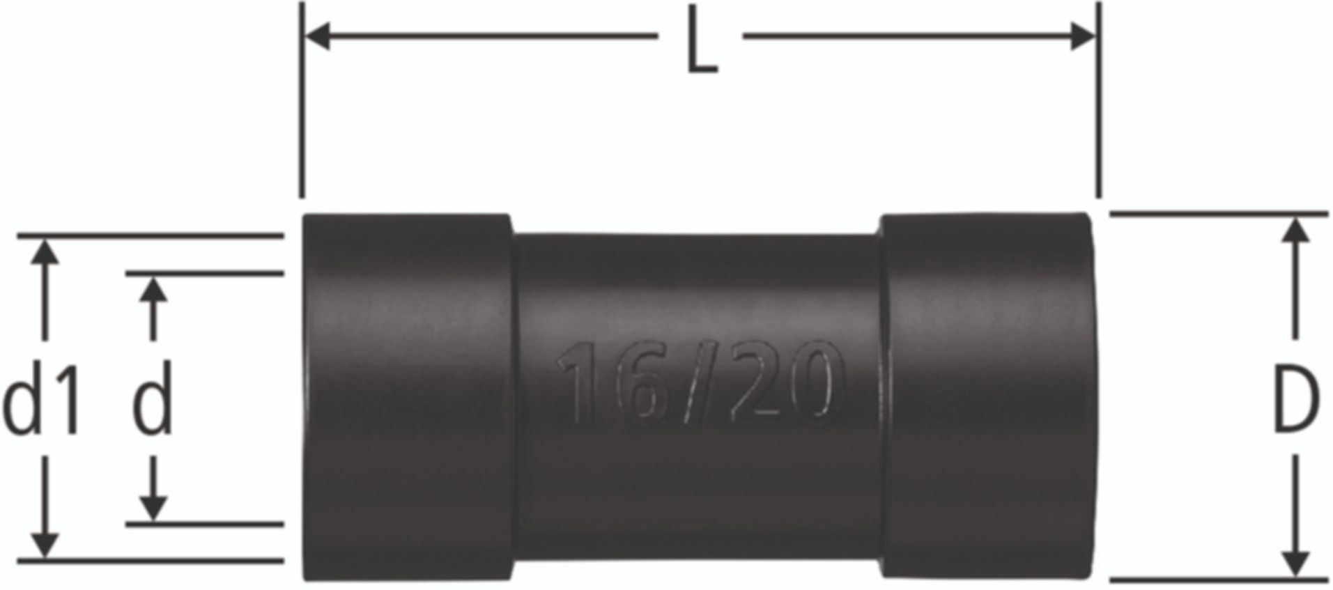 Schutzrohr-Muffe 16/20mm 87088.21 - Nussbaum Optiflex-Rohre und Formstücke