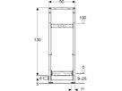Duschelement mit Wandablauf 111.588.00.2 Typ 130 56mm AP-Armatur - Geberit-Duofix