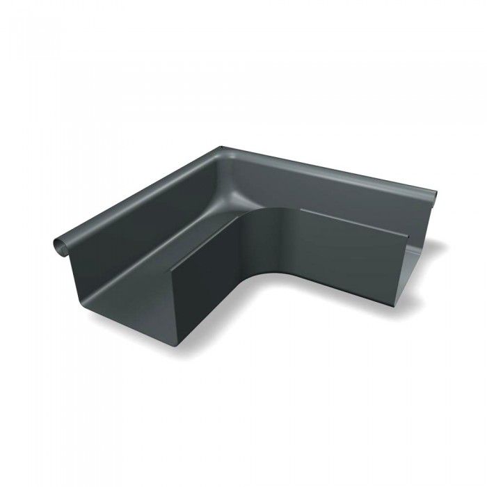 PREFA Kastenrinnenwinkel 90° innen 333 mm P.10 Dunkelgrau - PREFA Dachentwässerungssysteme