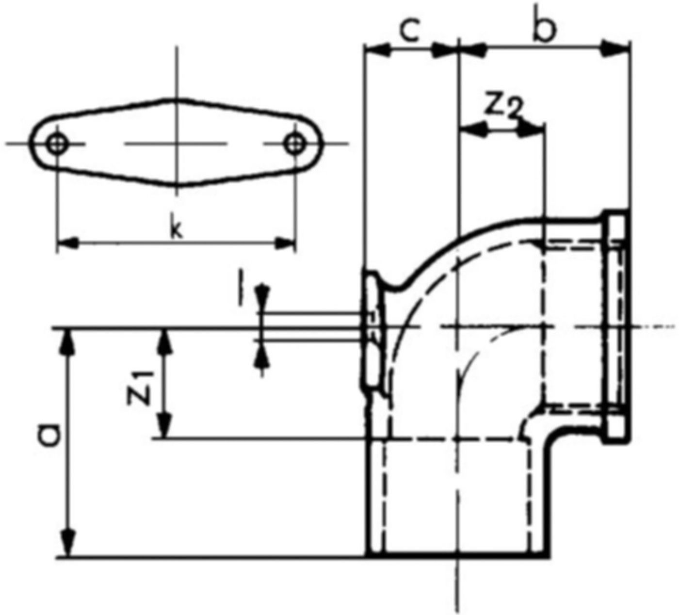 Löt-Flanschwinkel 7472 12- 1/2" 767 472 018 - GF Lötfittings