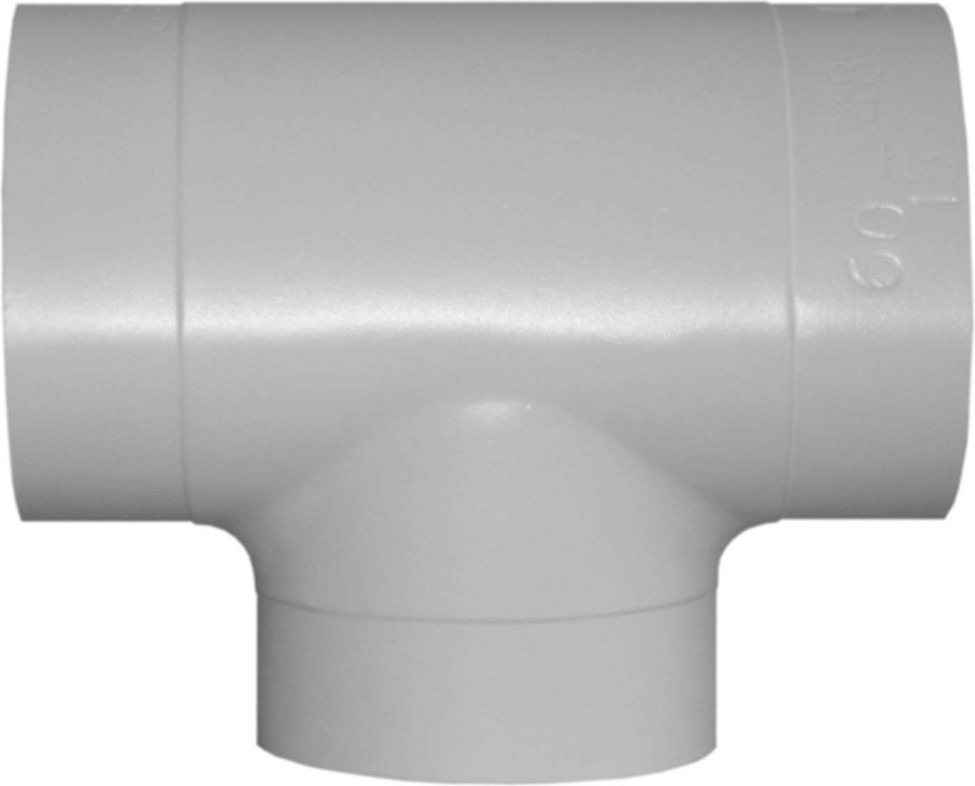PVC-T-Abzweiger Dämmstärke 40 mm d 89 / 89 mm - PVC-Folie